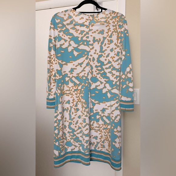 MICHAEL Michael Kors Turquoise Orange White Dress Size Small - Picture 3 of 8